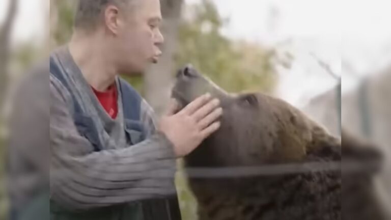 pilot and bear cub