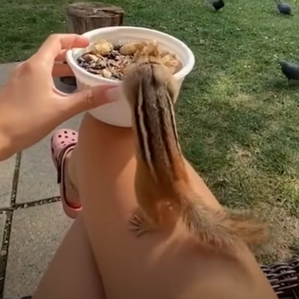 a girl on a girl's lap eating from a bowl