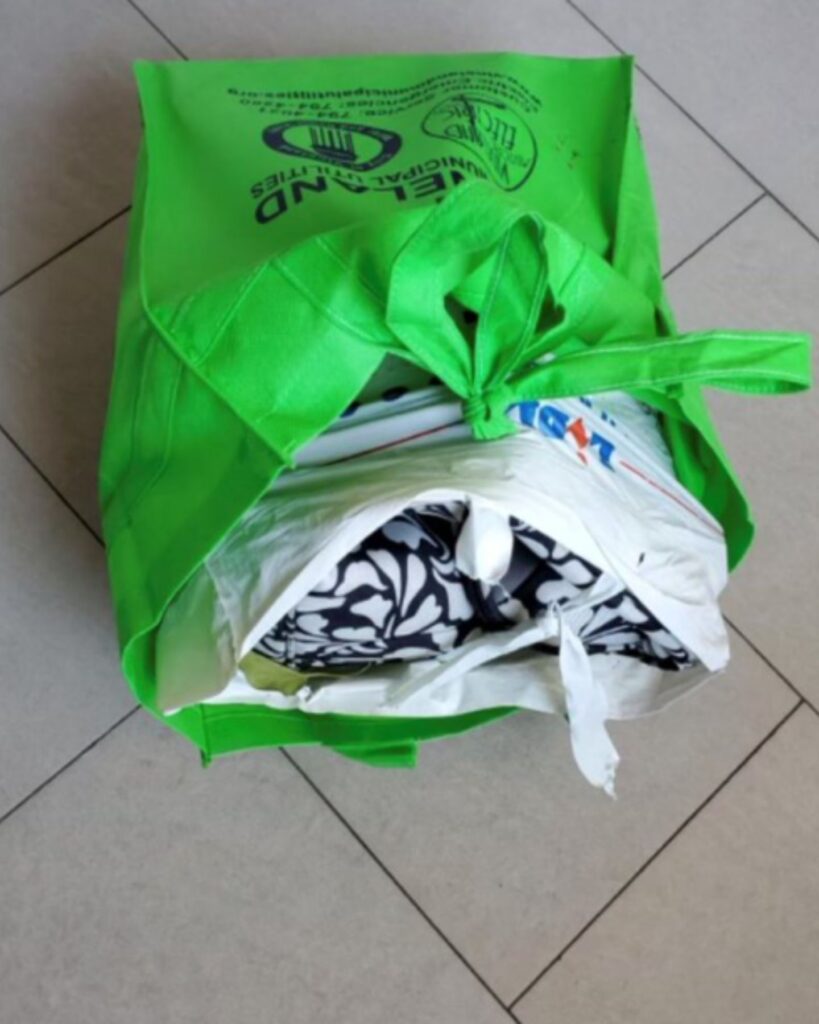 mobile plastic bag