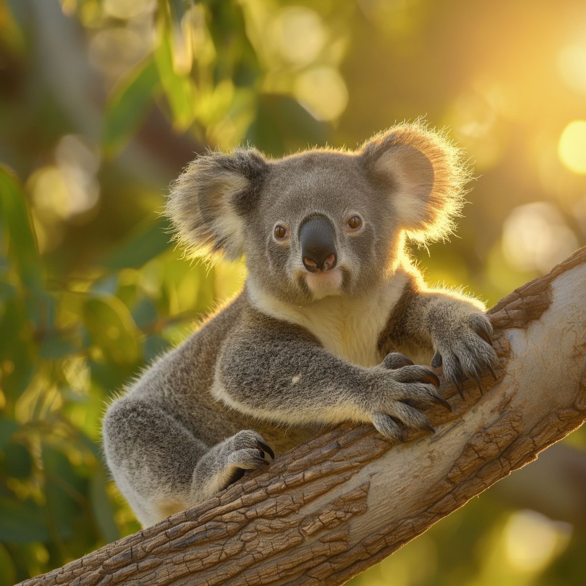 koala on a tree