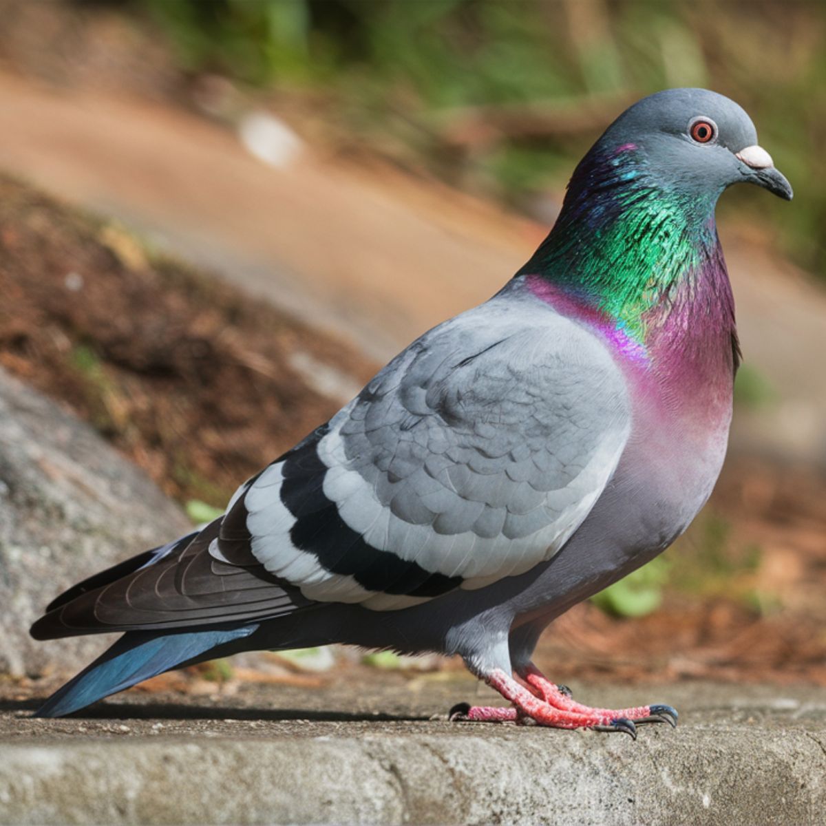 pigeon walking