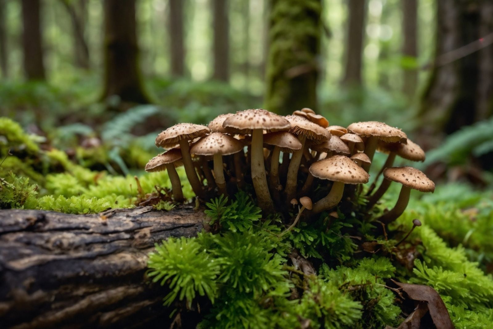 Mushrooms in wood