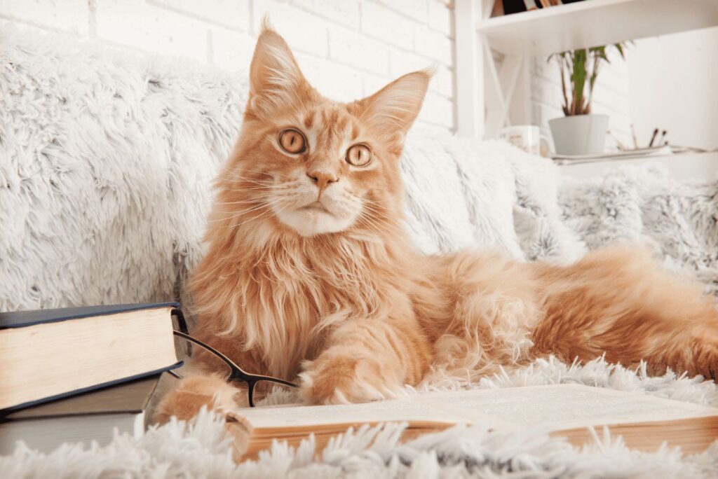 Orange Tabby Maine Coon Ca