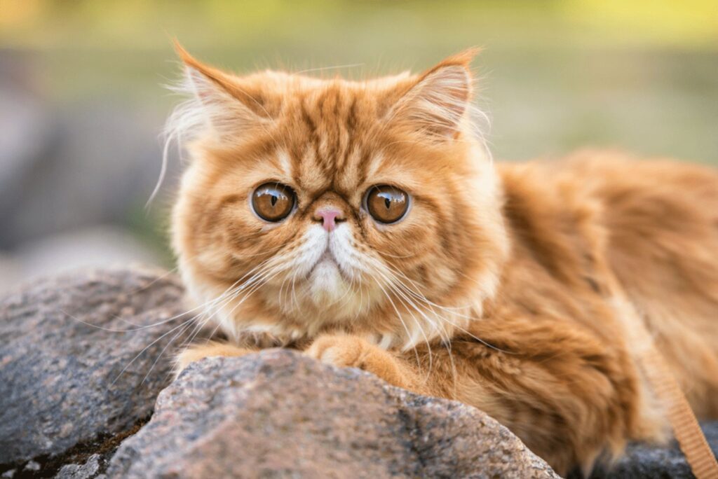 Orange Tabby Persian Cat