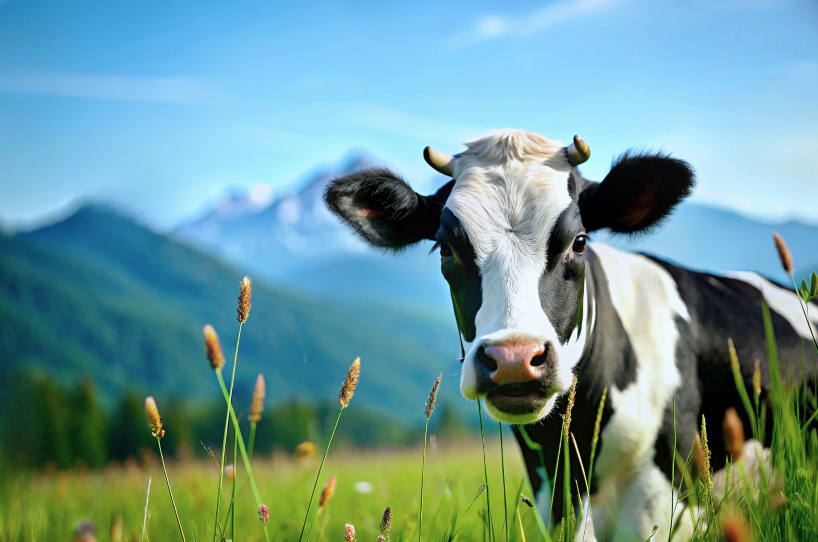 cow on a pasture