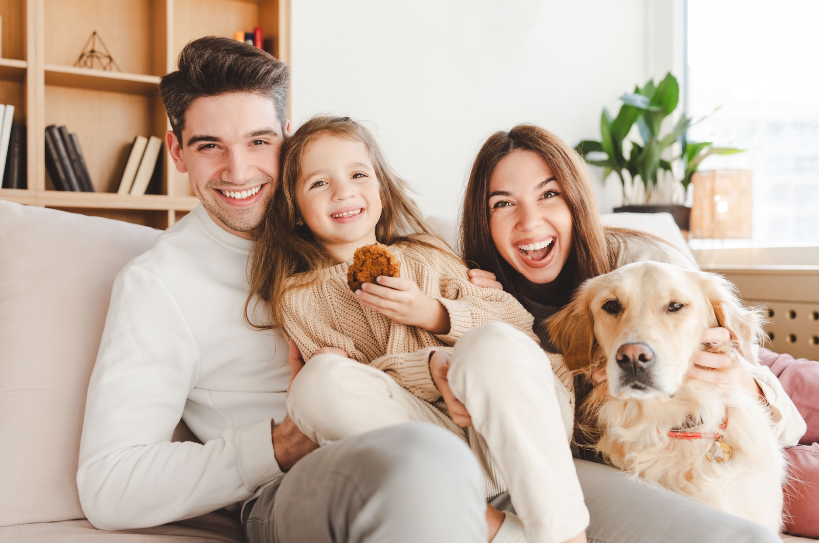 family and dog