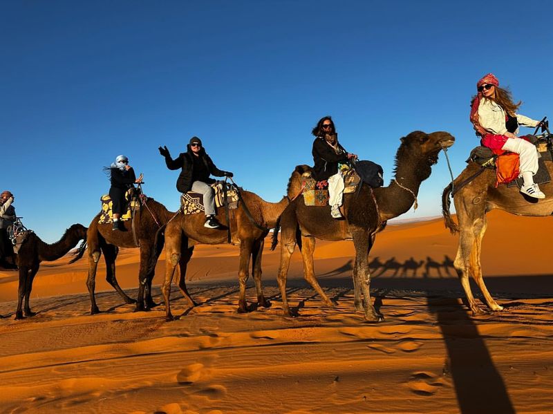 Camel Trekking in the Sahara Desert, Morocco