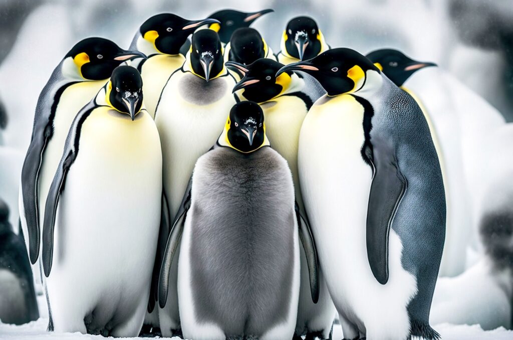 emperor penguins