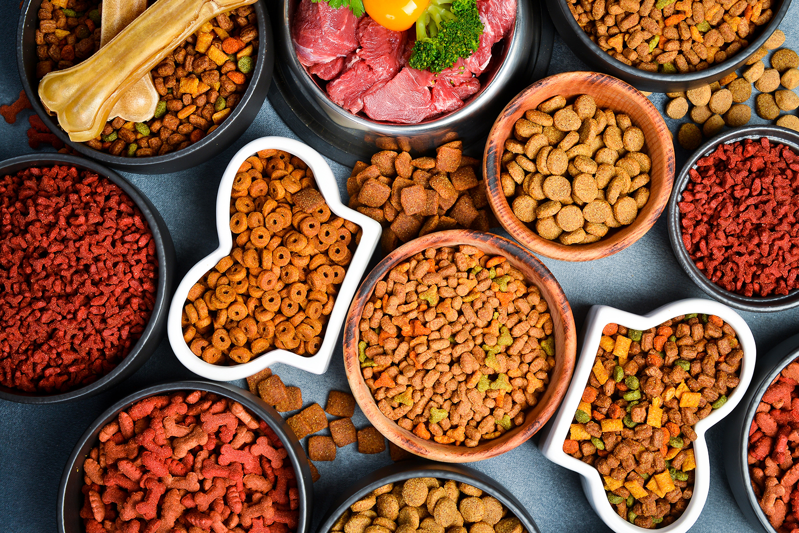 food in bowls on the table