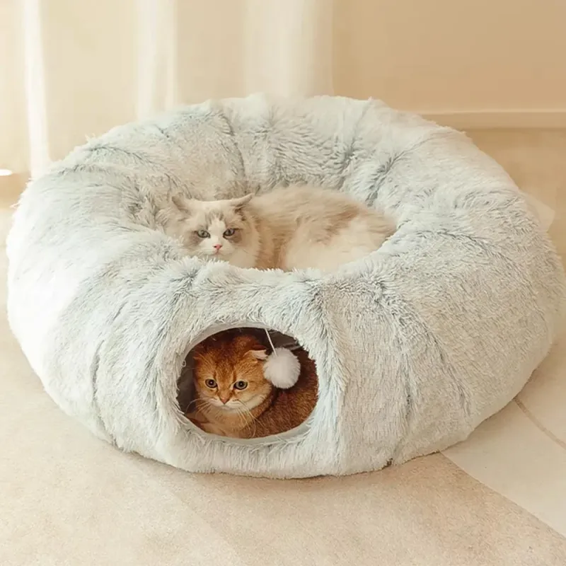 Cat Tunnel With Plush Interior