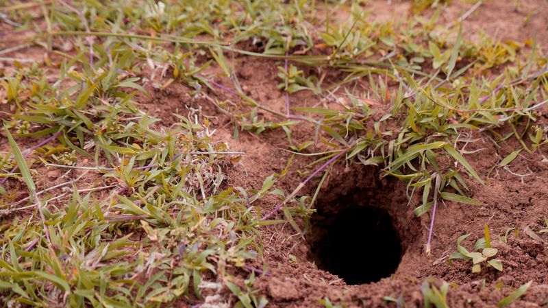 Snake Holes Or Burrows