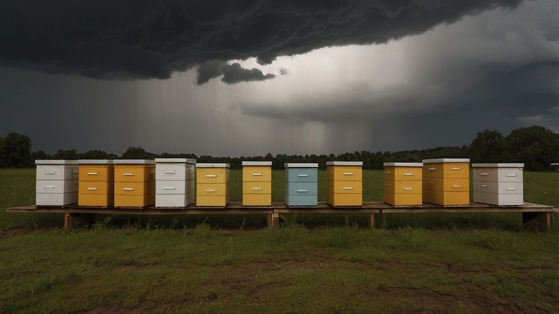 Bees Returning To The Hive