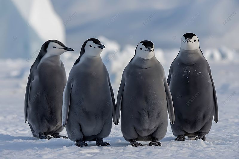 Penguin Chicks In Fuzzy Suits
