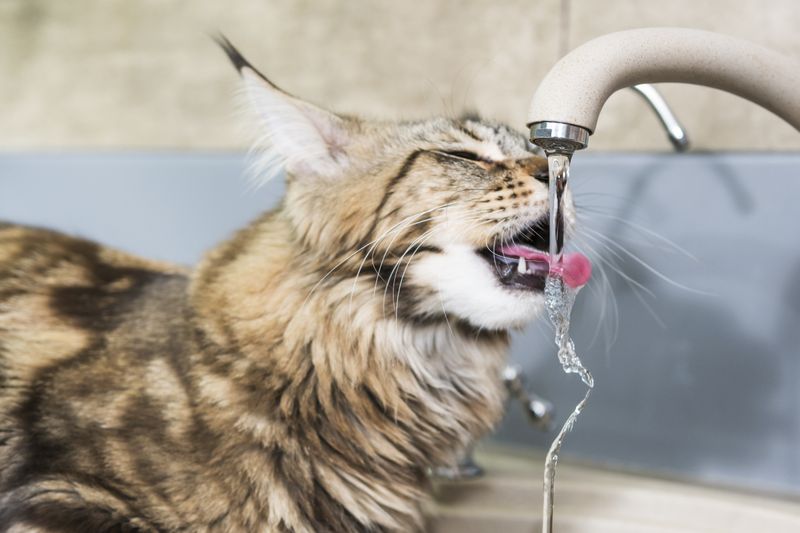 Water Fascination Unlike Other Cats