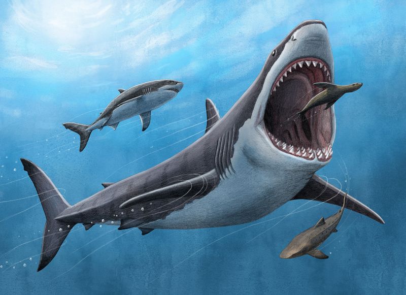 The Ancient Megalodon's Bone-Crushing Jaws
