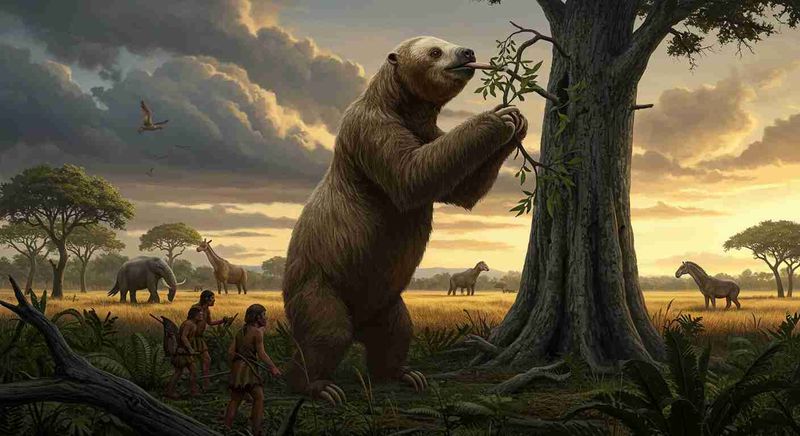 Walking Giants: Ground Sloths' Massive Footprint