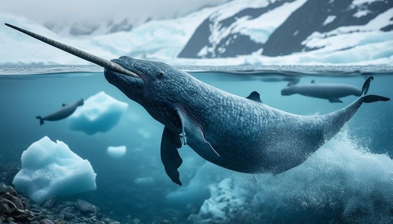 Narwhals' Echolocation Battle Strategy