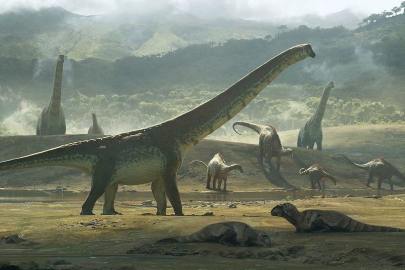 Dinosaurs Lived In Swamps To Support Their Weight