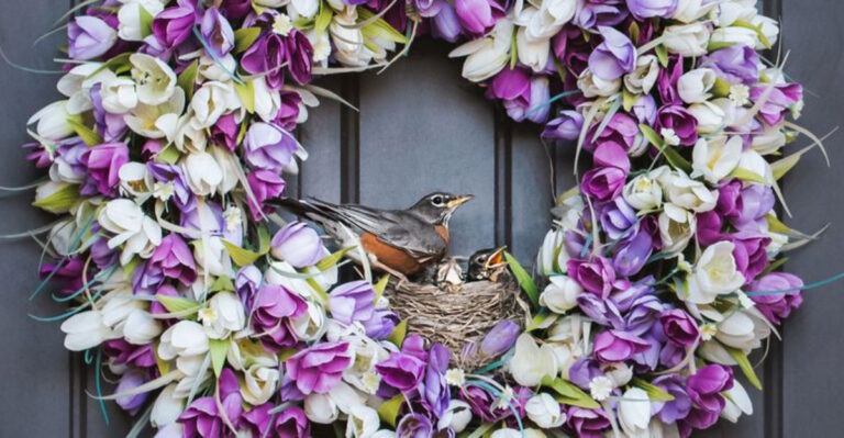 How To Stop Birds From Turning Your Wreath Into A Nesting Spot