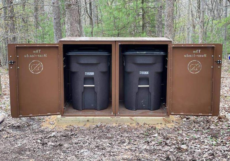 Secure Garbage In Bear-Resistant Containers
