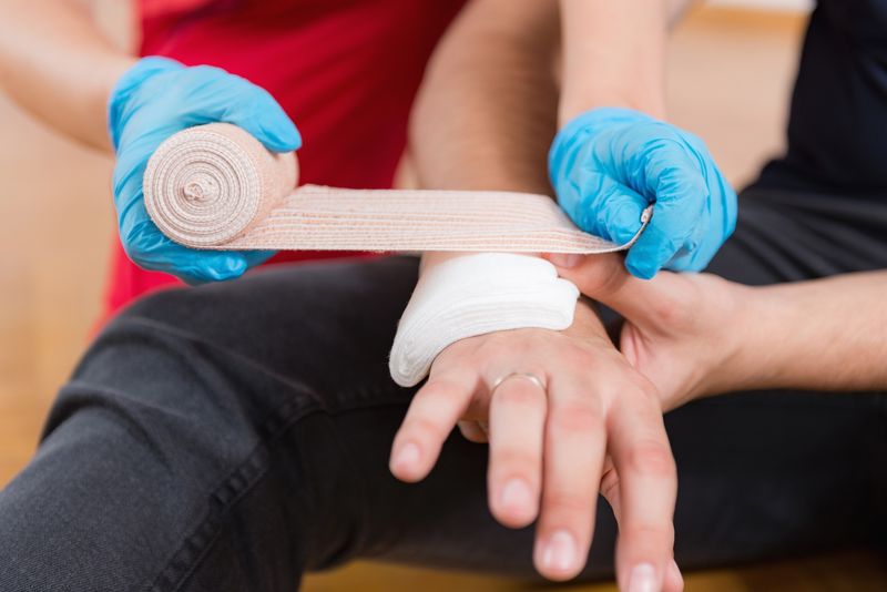 Apply A Clean Bandage Loosely