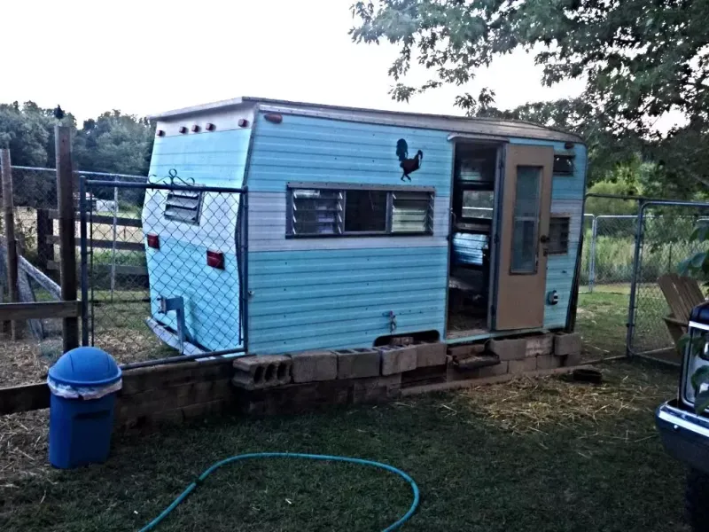 Converted Vintage Camper Coop