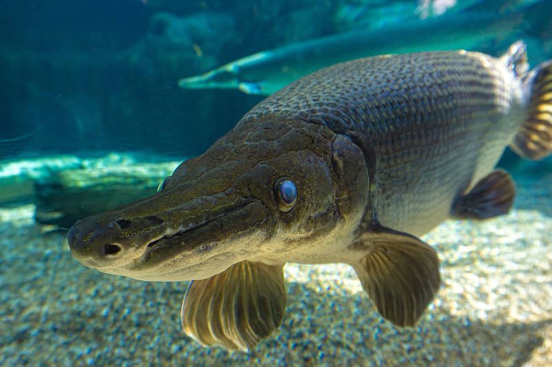 Alligator Gars Swim Since Dinosaur Days