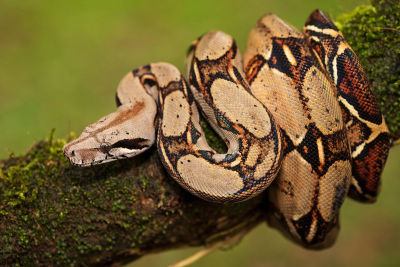 Boa Constrictor In The Peruvian Amazon