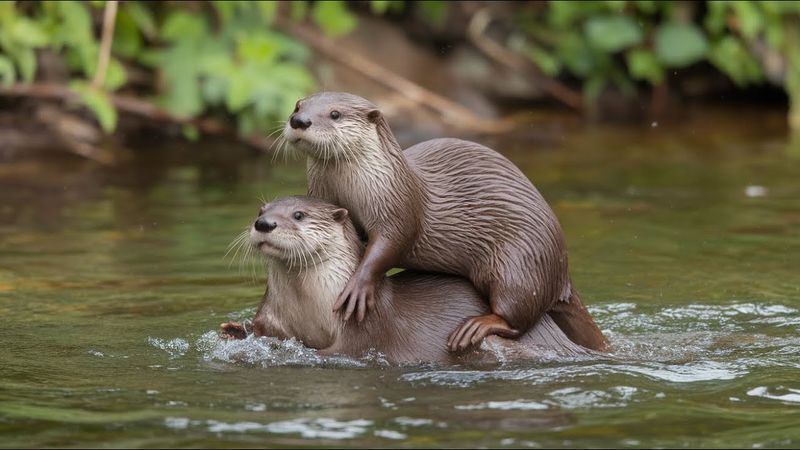 Playful Water Acrobats