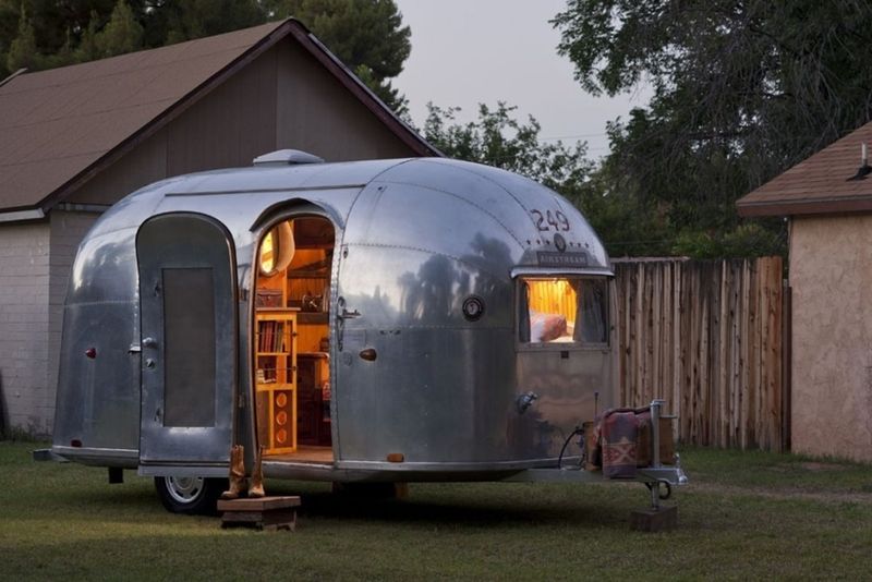 Vintage Airstream Chicken Trailer