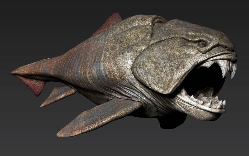 Swimming Tank With Bone-Crushing Jaws