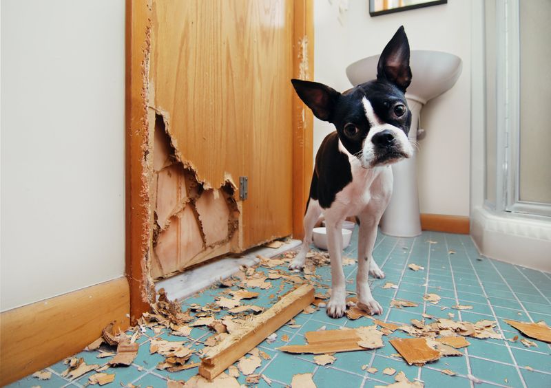 Destructive Behavior When Left Alone