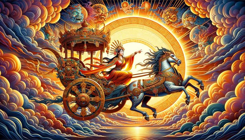 Celestial Horses Of The Sun And Moon