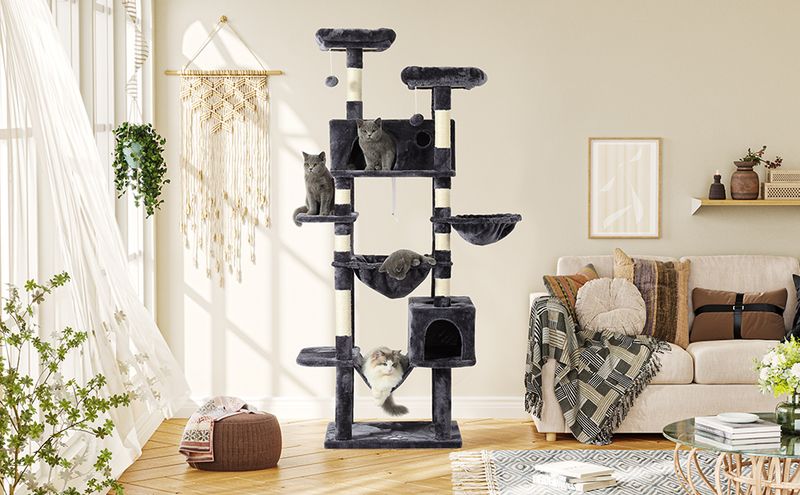 Multi-Level Cat Tree: Vertical Territory Expansion