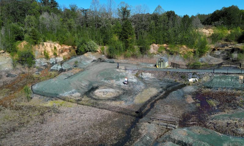 The Park Sits On A 66-Million-Year-Old Fossil Bed Preserved In Stone