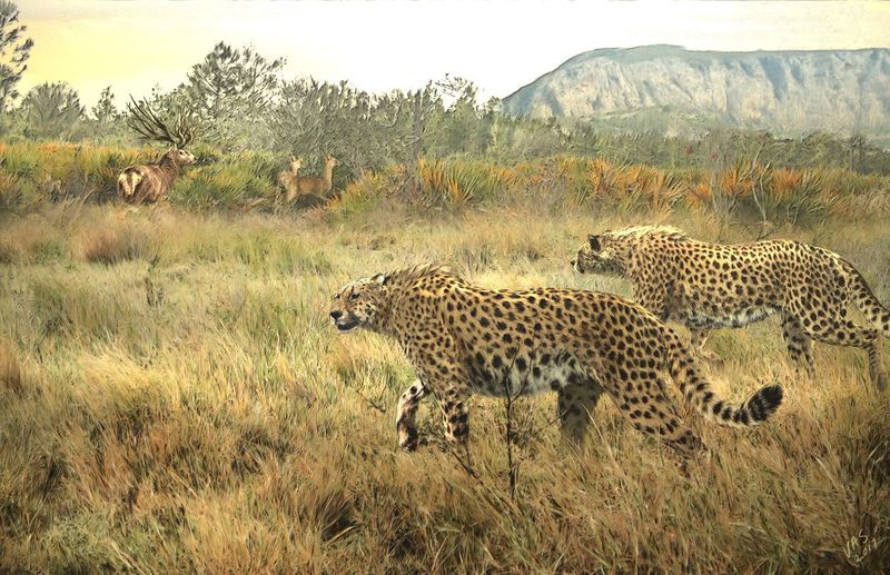 Giant Cheetah (Acinonyx pardinensis)