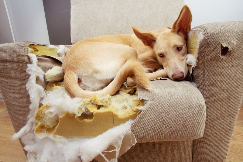 Destructive Behavior When Alone