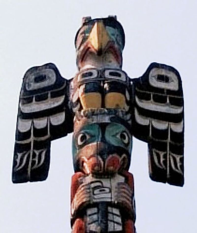 Native American Thunderbird And The Fossil Cliffs