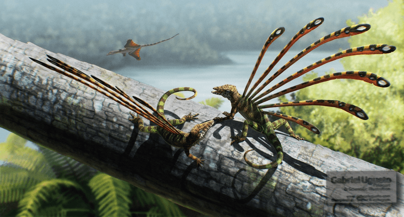 Longisquama – The Gliding Reptile With Feather-Like Scales