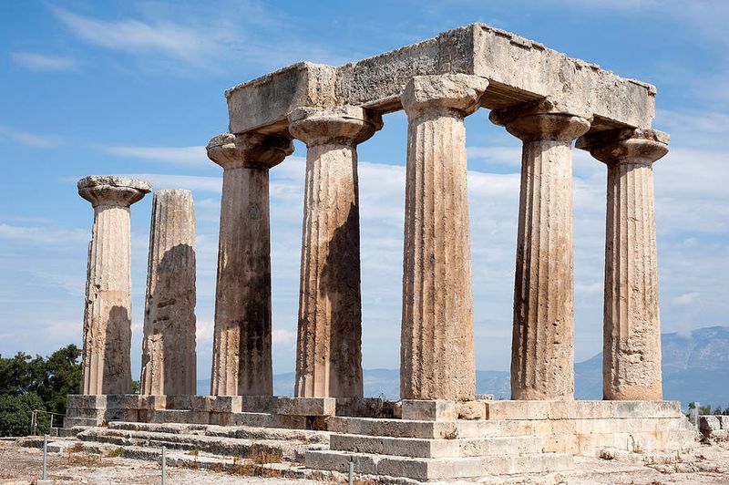 Fossils At The Temple Of Apollo